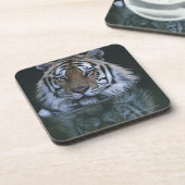 Tiger im Wasser Getränkeuntersetzer (Linke Seite)