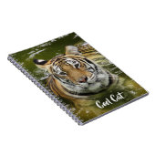 Tiger im Wasser Notizblock (Rechte Seite)