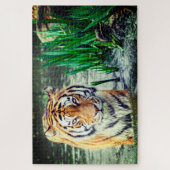 Tiger im Wasser Puzzle (Vertikal)