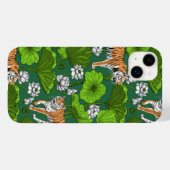 Tiger im weißen Lotusteich Case-Mate iPhone Hülle (Rückseite (Horizontal))