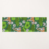 Tiger im weißen Lotusteich Yogamatte (Vorderseite (Horizontal))