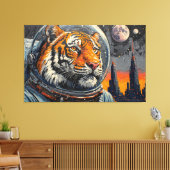 TIGER IM WELTALL-2 LEINWANDDRUCK (Insitu (Wohnzimmer))