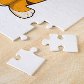 Tiger im Winter mit Scarf Puzzle (Seite)