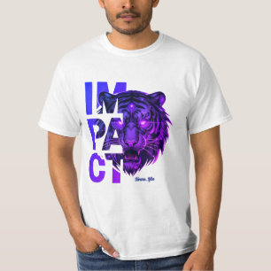 Tiger 'IMPACT' - Kühnes lila ästhetisches T-Shirt