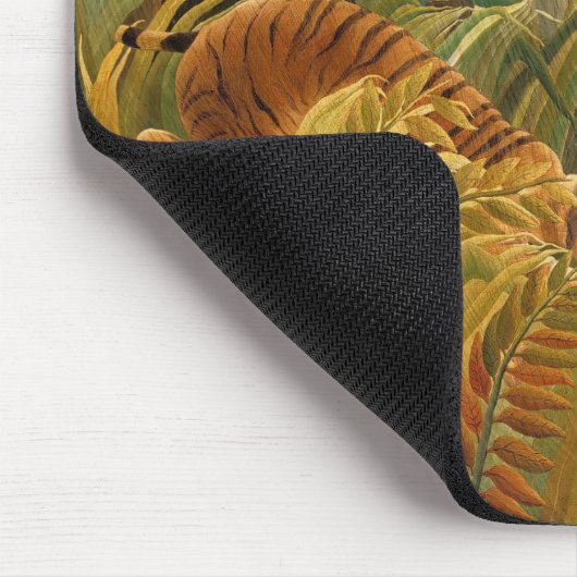 Tiger in a Tropical Storm by Henri Rousseau Mousepad (Ecke)