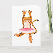Tiger in a Tutu Karte (Vorderseite)