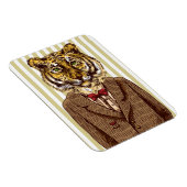 Tiger in Abend Wear Magnet (Rechte Seite)