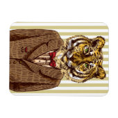 Tiger in Abend Wear Magnet (Horizontal)