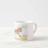 Tiger in Aktion 2 Espressotasse (Vorderseite Rechts)