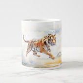 Tiger in Aktion 2 Jumbo-Tasse (Vorderseite)