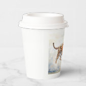 Tiger in Aktion 2 Pappbecher (Rechts)