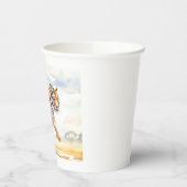 Tiger in Aktion 2 Pappbecher (Links)