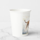 Tiger in Aktion 2 Pappbecher (Rechts)