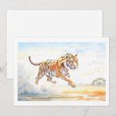Tiger in Aktion 3 - Flachkarte (Vorne/Hinten)