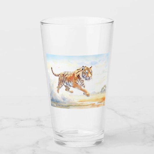 Tiger in Aktion 3 Glas (Vorderseite)