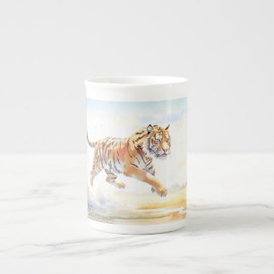 Tiger in Aktion 3 Porzellantasse