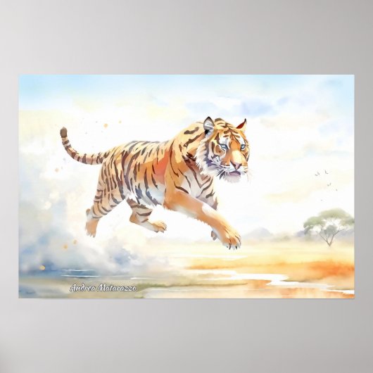 Tiger in Aktion 3 Poster (Vorne)
