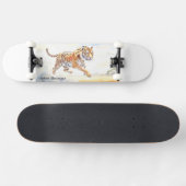 Tiger in Aktion 3 Skateboard (Horizontal)