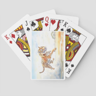 Tiger in Aktion 3 Spielkarten