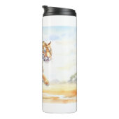 Tiger in Aktion 3 Thermosbecher (Nach rechts gedreht)