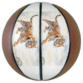 Tiger in Aktion Basketball (Vertikal)