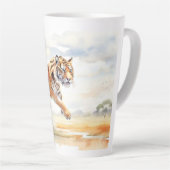 Tiger in Aktion Milchtasse (Rechte Ecke)