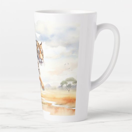 Tiger in Aktion Milchtasse (Rechts)