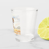 Tiger in Aktion Schnapsglas (Rechts)