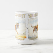 Tiger in Aktion - Wilder Geist Kaffeetasse (Mittel)