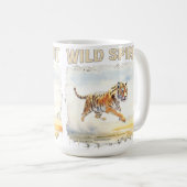 Tiger in Aktion - Wilder Geist Kaffeetasse (VorderseiteRechts)