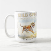 Tiger in Aktion - Wilder Geist Kaffeetasse (Links)