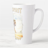 Tiger in Aktion - Wilder Geist Milchtasse (Rechts)