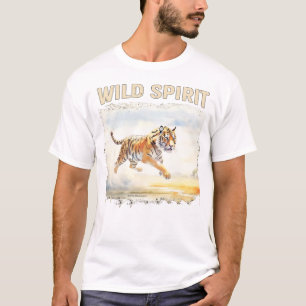 Tiger in Aktion - Wilder Geist T-Shirt