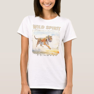 Tiger in Aktion - Wilder Geist T-Shirt