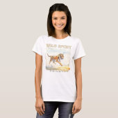 Tiger in Aktion - Wilder Geist T-Shirt (Vorne ganz)