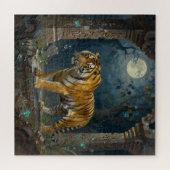 Tiger in Ancient Dunes under the Full Moon Puzzle (Horizontal)