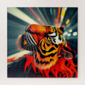 Tiger in Bewegung Puzzle (Horizontal)