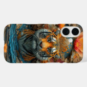 Tiger in Blume Case-Mate iPhone Hülle (Rückseite (Horizontal))
