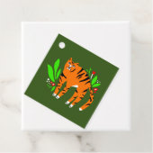 Tiger in Blume Geschenkanhänger (Beispiel)