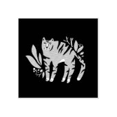 Tiger in Blume Gummistempel (Prägung)