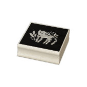Tiger in Blume Gummistempel (Stempel)