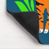 Tiger in Blume Mousepad (Ecke)