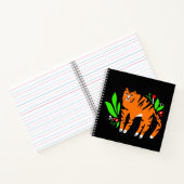Tiger in Blume Notizblock (Innenseite)