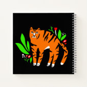 Tiger in Blume Notizblock (Rückseite)