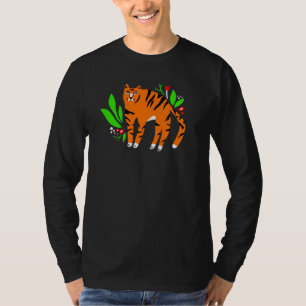 Tiger in Blume T-Shirt