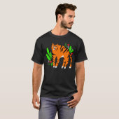 Tiger in Blume T-Shirt (Vorne ganz)