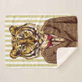 Tiger in der Abends-Abnutzung Sherpadecke (Vorderseite (Horizontal))