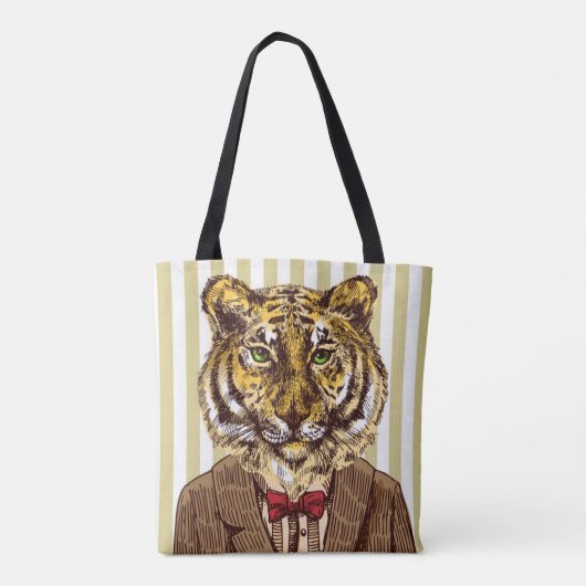 Tiger in der Abends-Abnutzung Tasche (Rückseite)