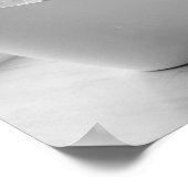 Tiger in der Badewanne Schwarz-weißes Badehotelkun Poster (Ecke)