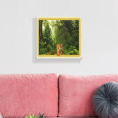 Tiger in der Dschungel-Leinwand Leinwanddruck (Insitu (Wohnzimmer))